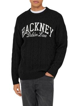 Maglia Only and Sons Mack nera per uomo