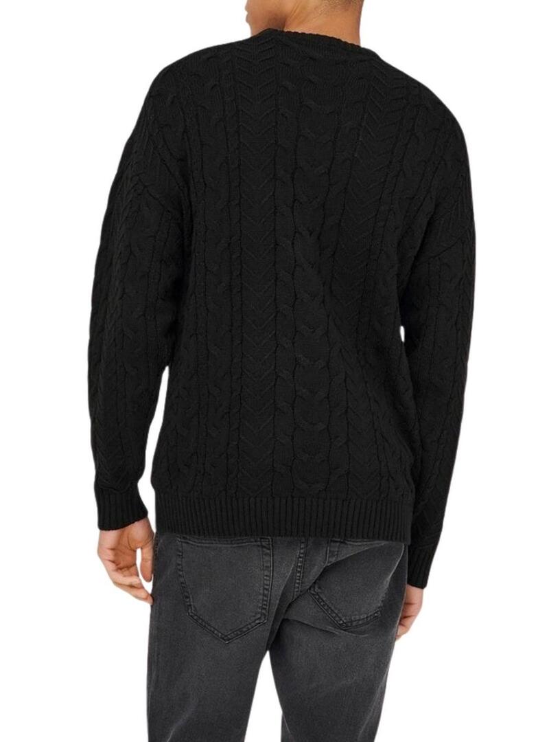 Maglia Only and Sons Mack nera per uomo