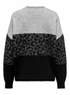Maglia Only Jade stampa animale nera per donna