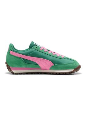 Sneakers Puma Easy Rider Vintage verde e rosa per donna.