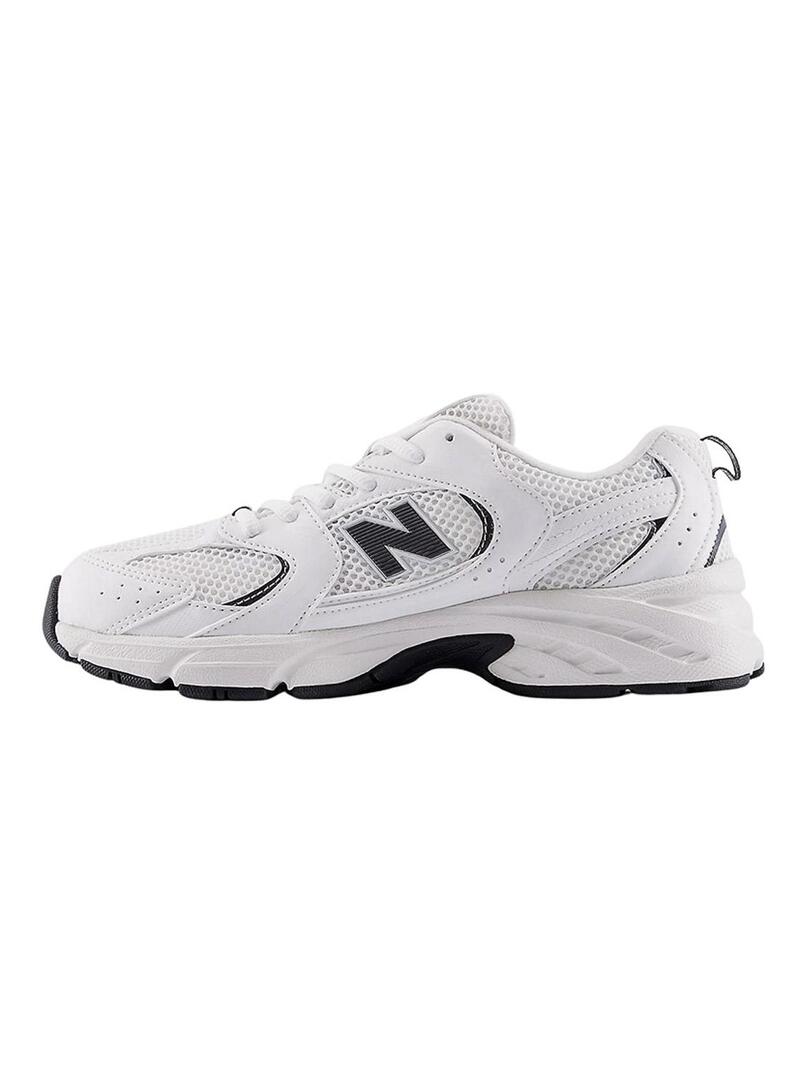 Sneakers New Balance per bambini 530 bianche e nere