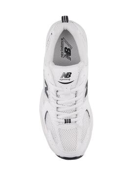 Sneakers New Balance per bambini 530 bianche e nere