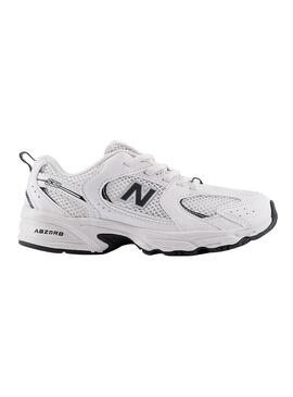 Scarpe New Balance 530 bianche e nere per bambini