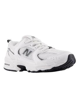 Scarpe New Balance 530 bianche e nere per bambini