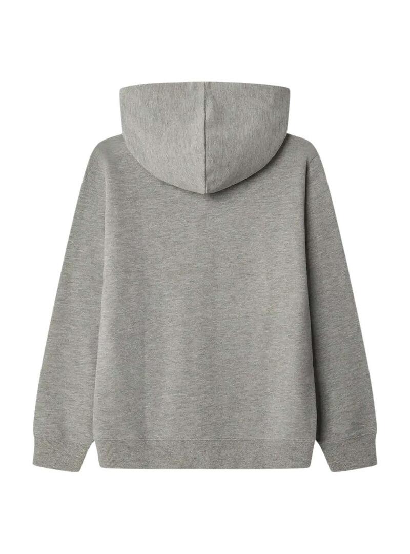 Felpa Pepe Jeans Art con cappuccio grigio bambino