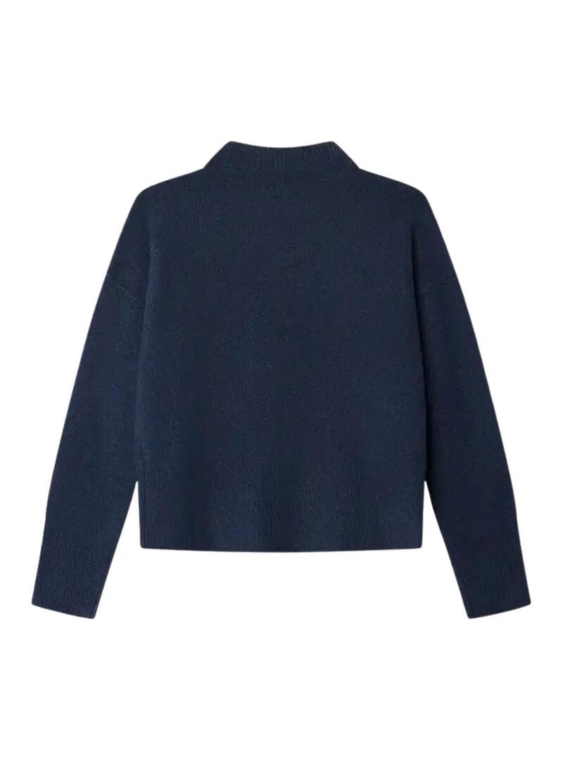 Maglia Pepe Jeans Bibby blu marino per ragazza