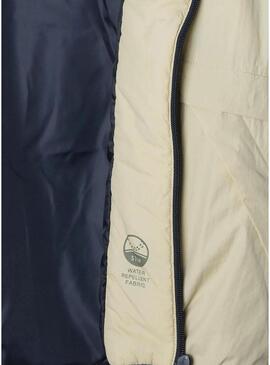 Giacca Pepe Jeans Noel beige e verde per bambino