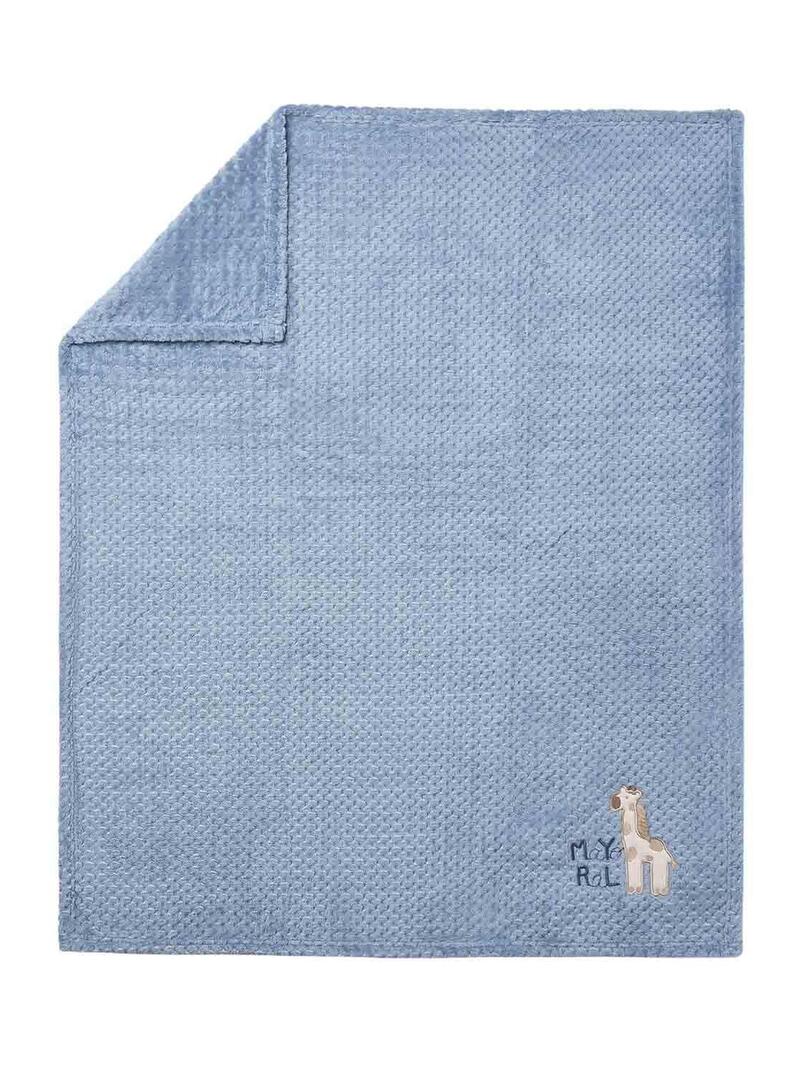 Coperta Mayoral in doppio pelo blu per bambino