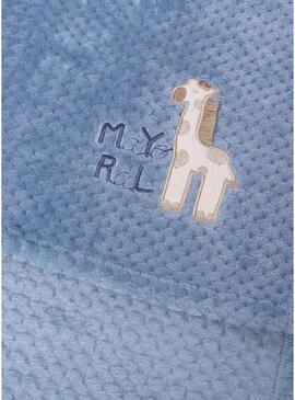 Coperta Mayoral in doppio pelo blu per bambino