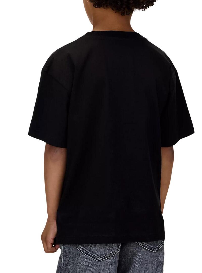 Maglietta Calvin Klein Monologo Photo nera bambino
