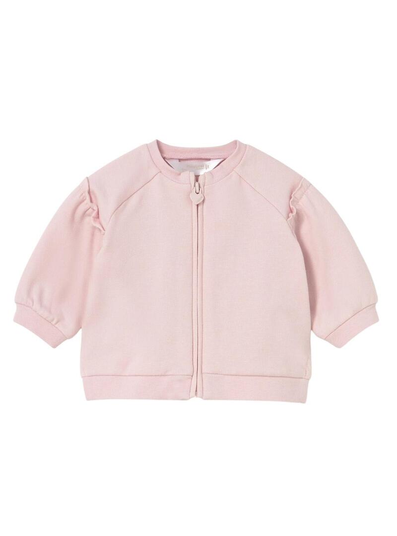 Tuta in pile Mayoral 3 pezzi rosa per bambini.