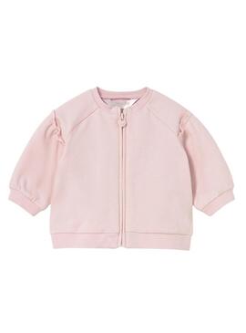 Tuta in pile Mayoral 3 pezzi rosa per bambini.