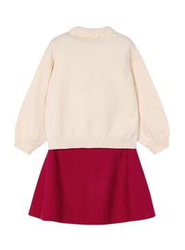 Set Mayoral gonna e maglione jacquard per ragazza