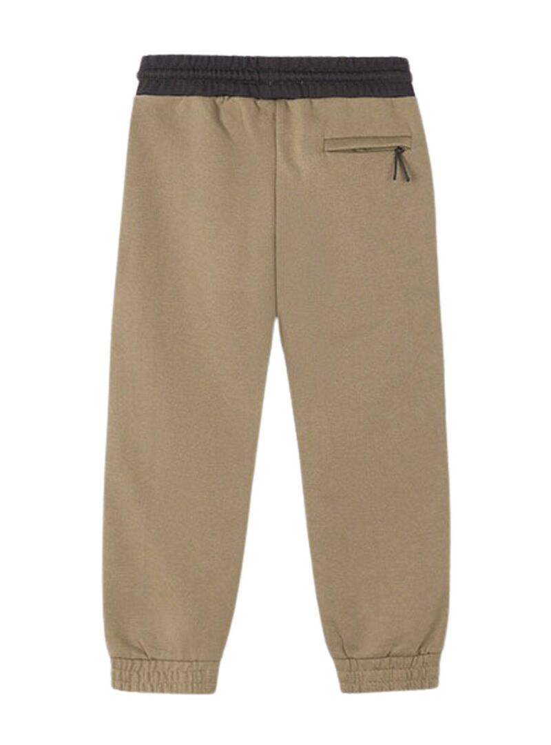 Pantaloni sportivi Mayoral active color tostato per bambini.
