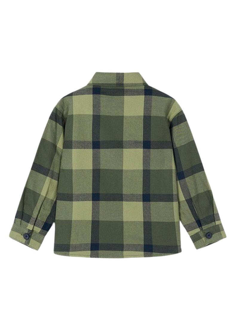 Camicia a quadri verde di Mayoral per ragazzo