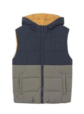 Gilet Mayoral reversibile multicolore per bambino.