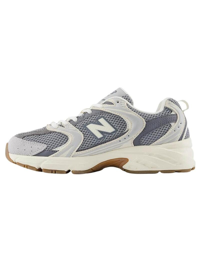 Scarpe da ginnastica New Balance 530 bianche e grigie per donna