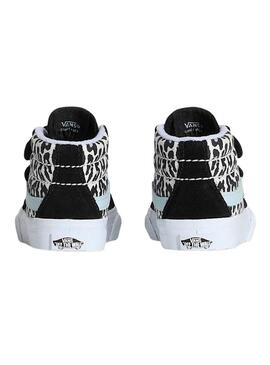 Scarpe Vans Sk8-Mid Leopardo per bambina piccola.