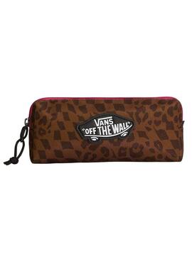 Astuccio Vans Old Skool leopardato per bambini