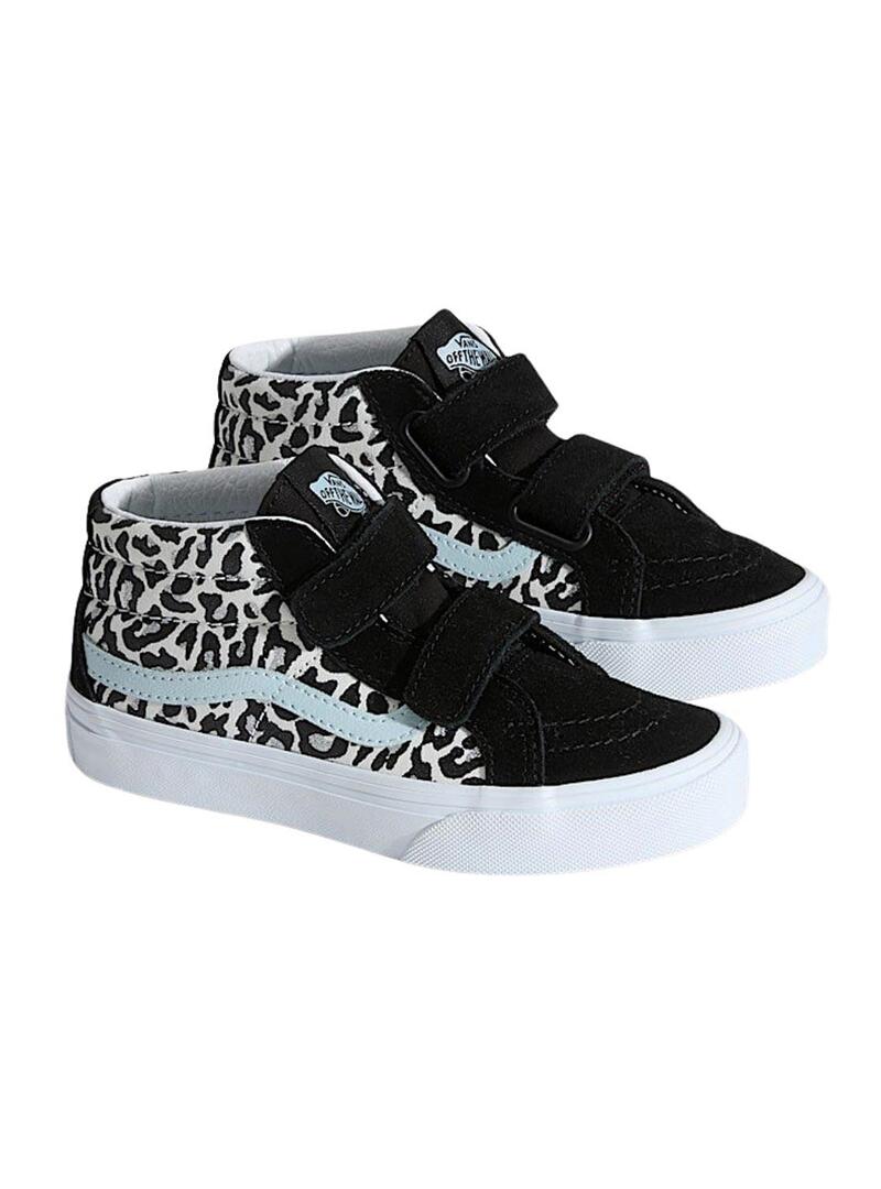 Scarpe Vans Sk8-Mid Leopardate per ragazze