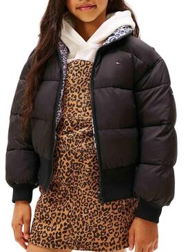 Giacca bomber Tommy Hilfiger reversibile per bambina