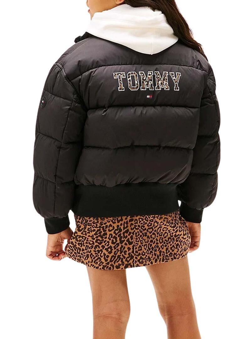 Giacca bomber Tommy Hilfiger reversibile per bambina