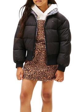 Giacca bomber Tommy Hilfiger reversibile per bambina