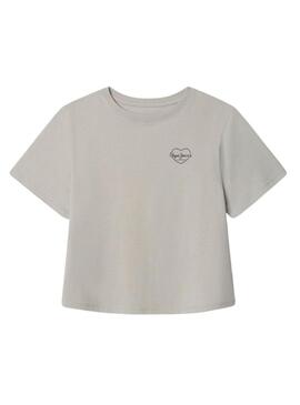 Maglietta Pepe Jeans Amanda logo cuore per ragazze