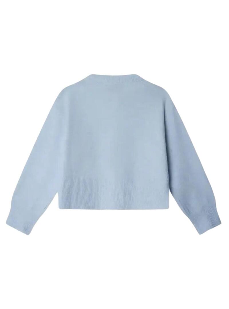 Cardigan Pepe Jeans Belu blu per ragazza.