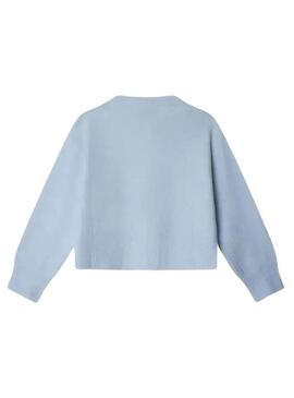 Cardigan Pepe Jeans Belu blu per ragazza.