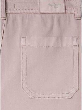 Pantaloni Pepe Jeans Catalina rosa per bambina