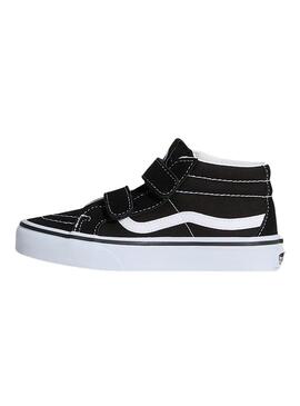 Scarpe Vans Sk8 Mid nere per bambini.