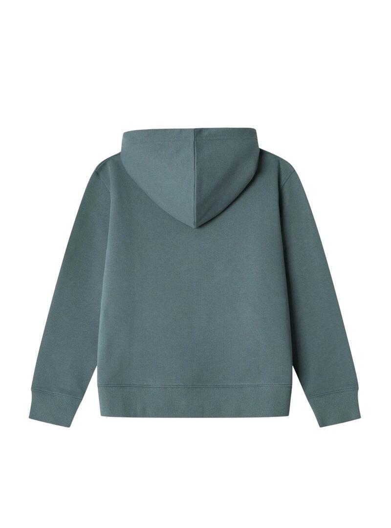 Felpa Pepe Jeans Art con cappuccio verde bambino