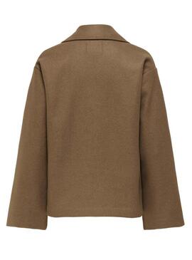 Cappotto corto Only Nancy marrone per donna