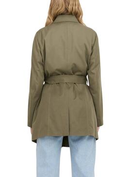 Trench Only Valerie verde per donna.