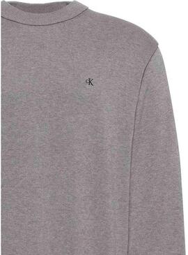Maglione grigio a maglia Calvin Klein Jeans per uomo