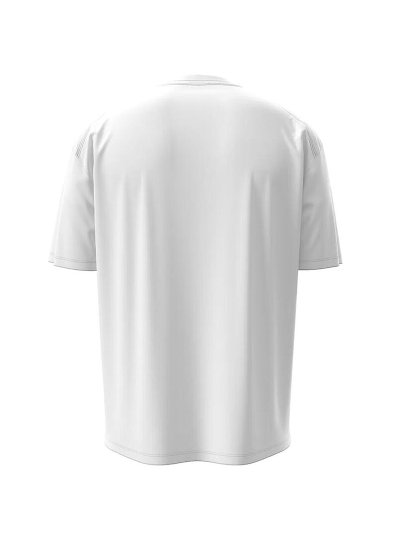Maglietta Calvin Klein Jeans Center Monogram bianca per uomo