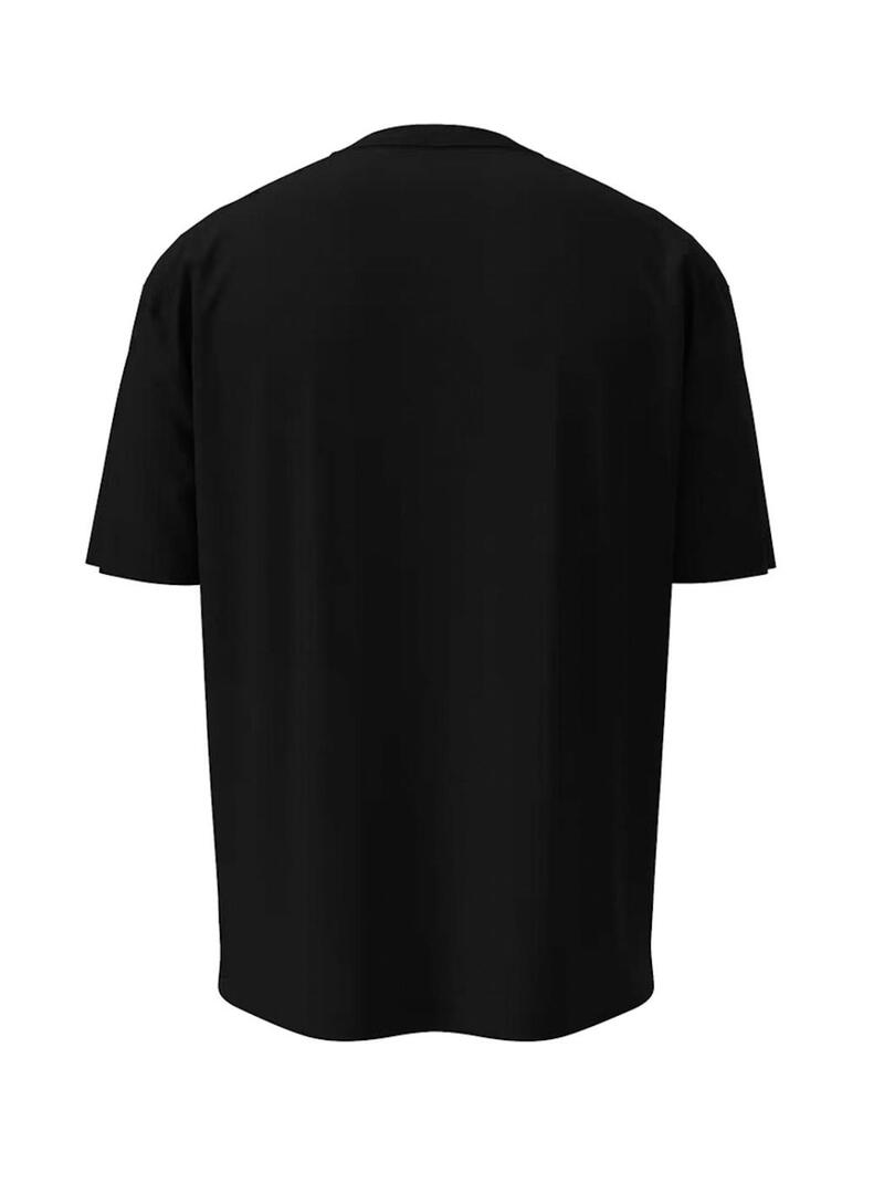 Maglietta Calvin Klein Jeans Center Monogram nera per uomo