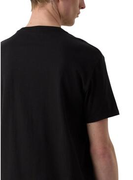 Maglietta Calvin Klein Line Logo nera per uomo