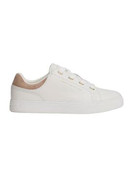 Sneakers Tommy Hilfiger Casual Cupsole bianche per donna.