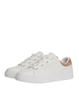 Sneakers Tommy Hilfiger Casual Cupsole bianche per donna.