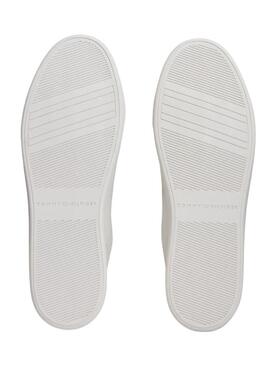 Sneakers Tommy Hilfiger Casual Cupsole bianche per donna.