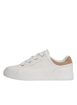 Sneakers Tommy Hilfiger Casual Cupsole bianche per donna.