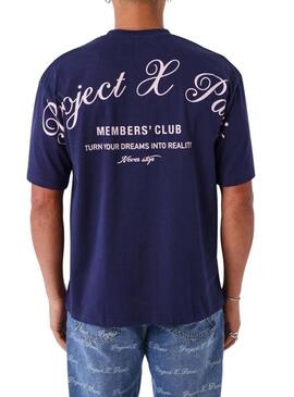 Maglietta Project x Paris Member's Club viola per uomo