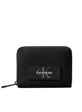 Borsa Calvin Klein Utility piccola con zip nera da donna