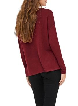 Maglia Only Malio granata per donna