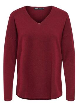 Maglia Only Malio granata per donna