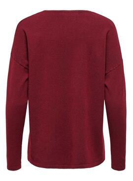 Maglia Only Malio granata per donna