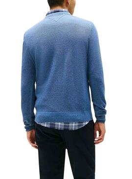 Maglia Tommy Hilfiger Essential Structure blu per uomo