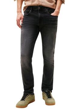 Pantaloni in jeans Tommy Jeans Scanton slim DI1286 neri per uomo